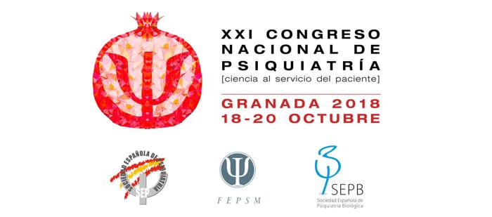 XXI Congreso Nacional de Psiquiatría Octubre 2018 en Granada